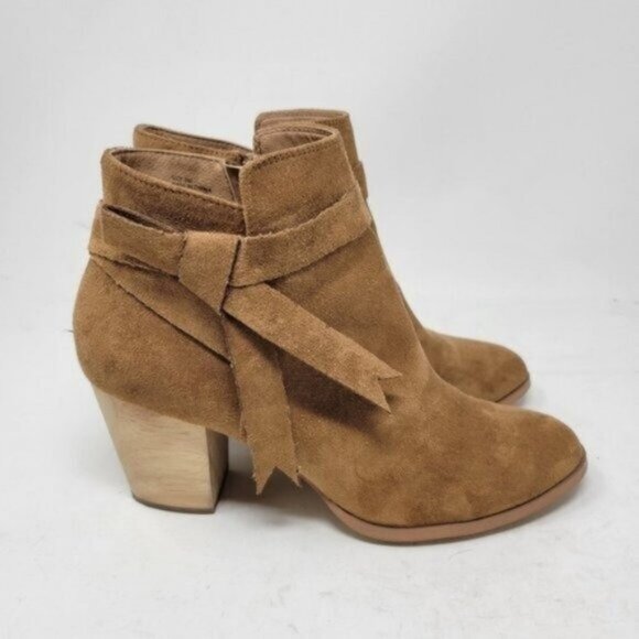Free people x Faryl Robin Vegan Suede Alameda Booties Tan Brown - Picture 11 of 12